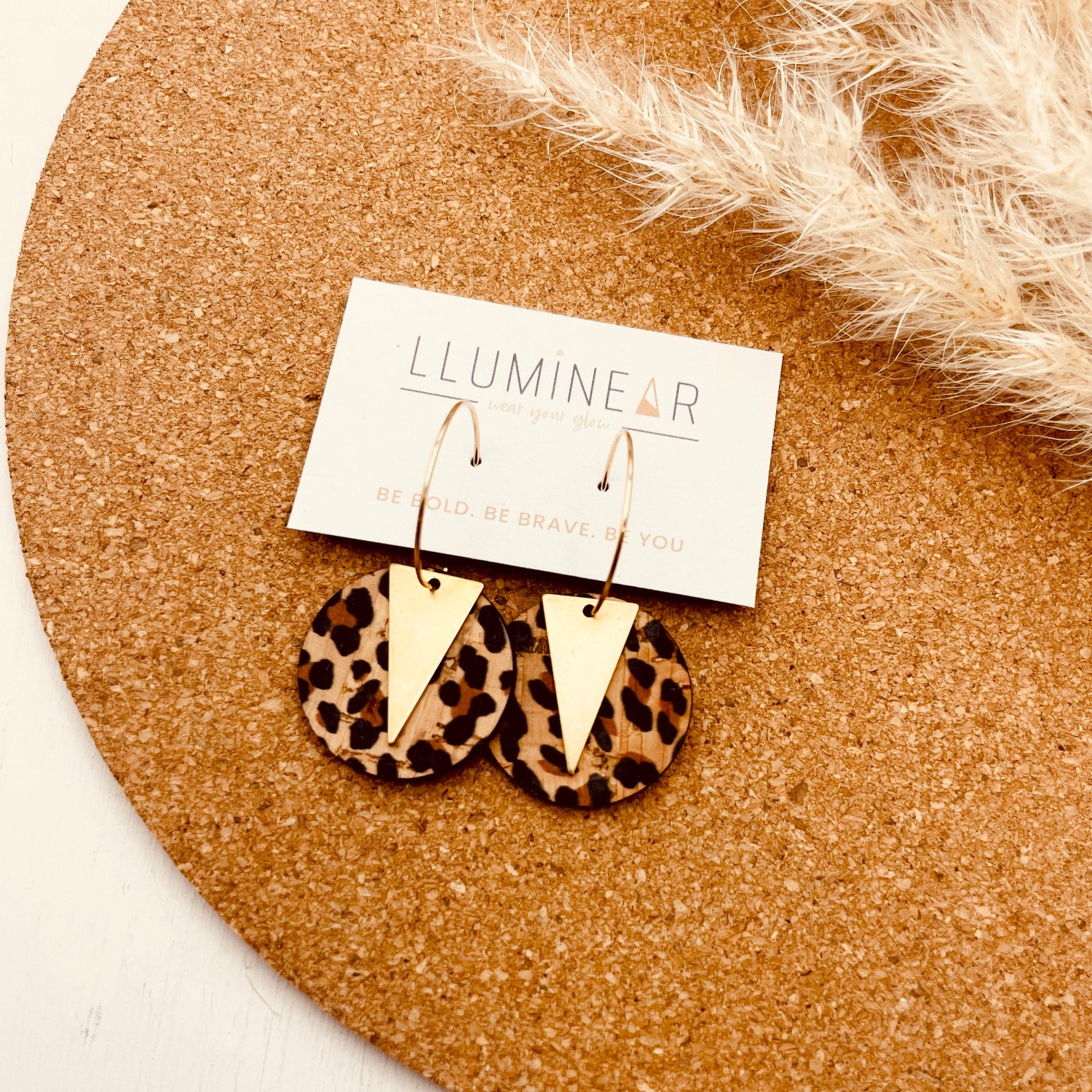 Comet Hoop Earrings Leopard Triton Gold