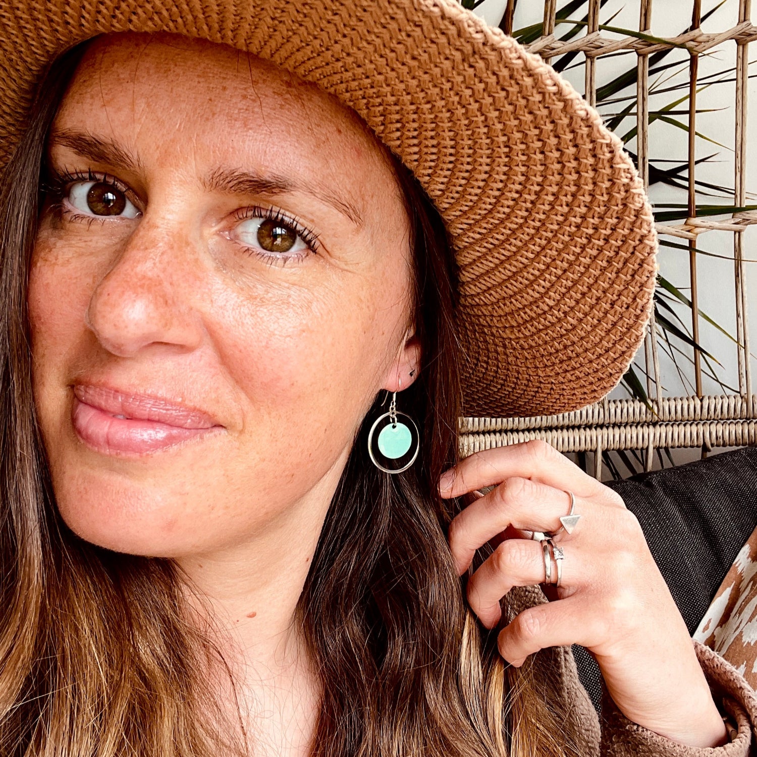May Earrings Calypso Silver Mint