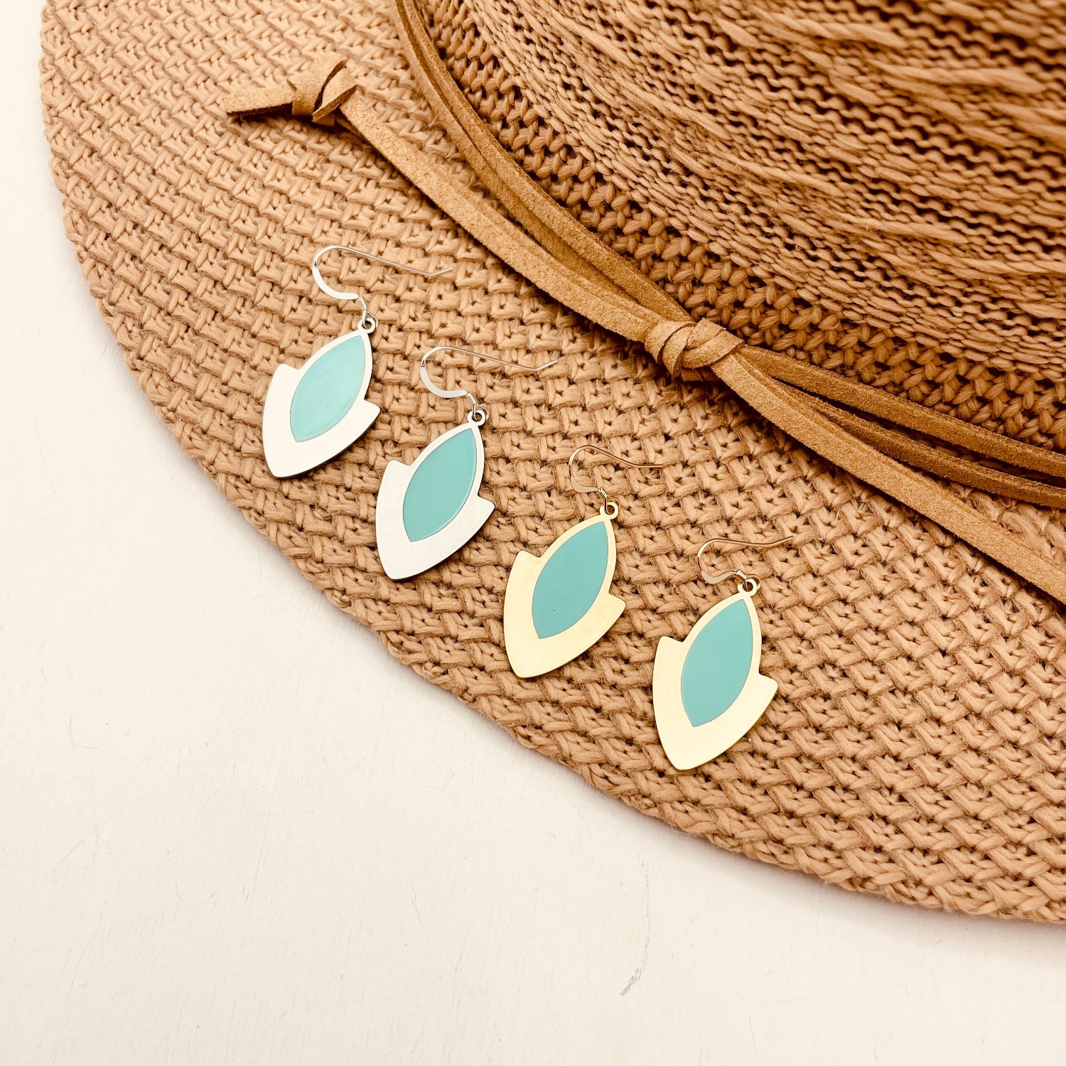 May Boho Goddess Mint Earrings