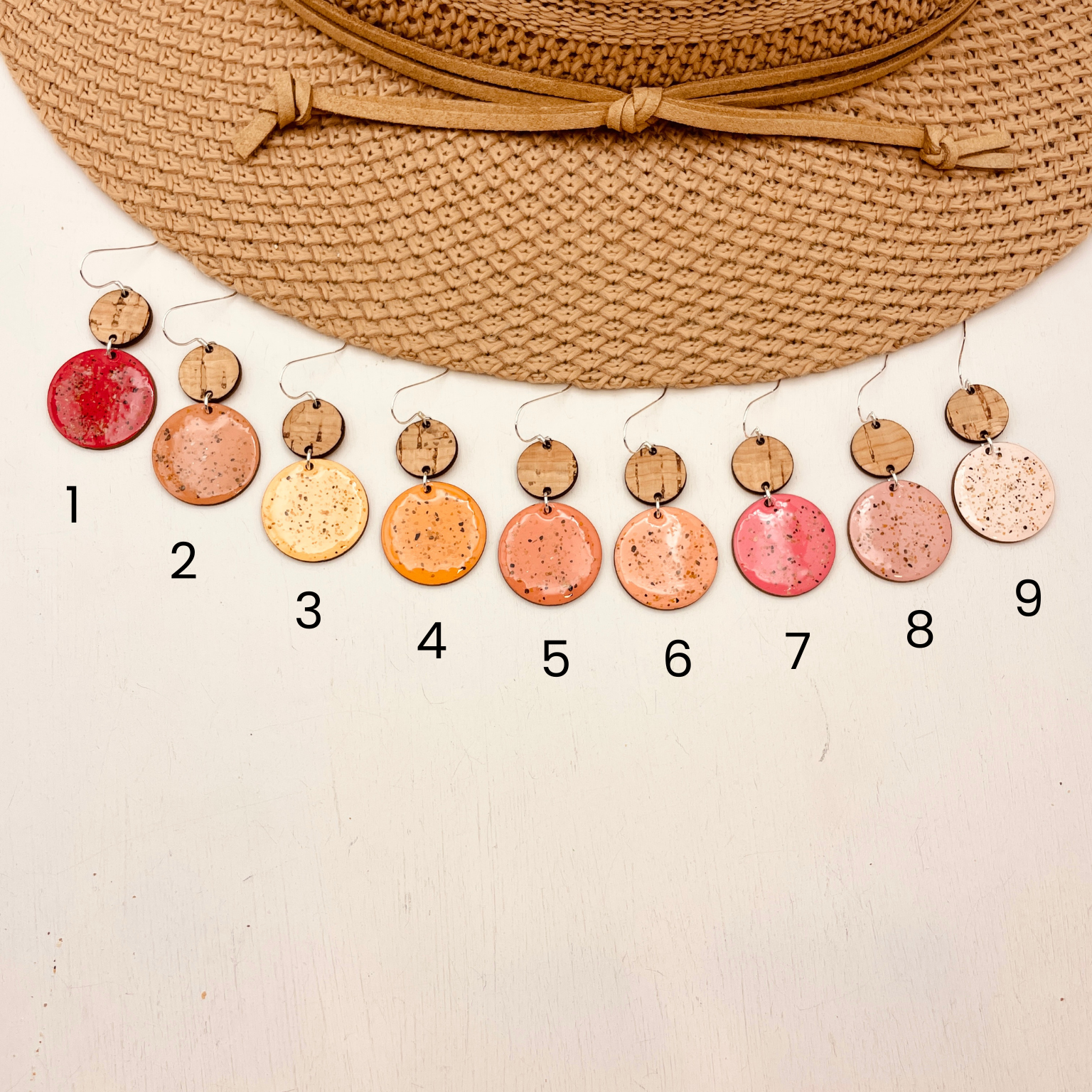 Neptune Beach Sand Earrings - Warm