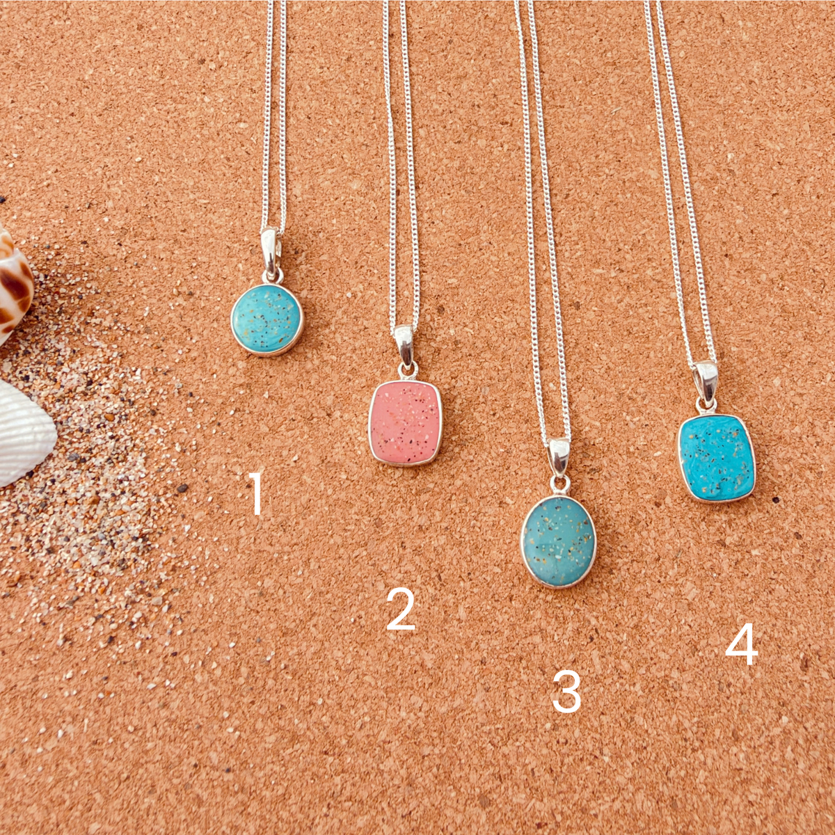 Cornish Beach Sand Pendant Necklace