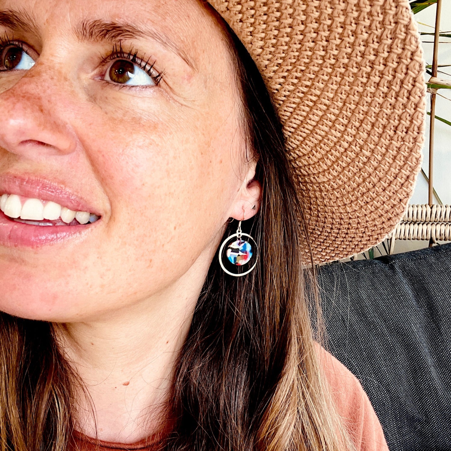 Calypso Silver Rainbow Earrings
