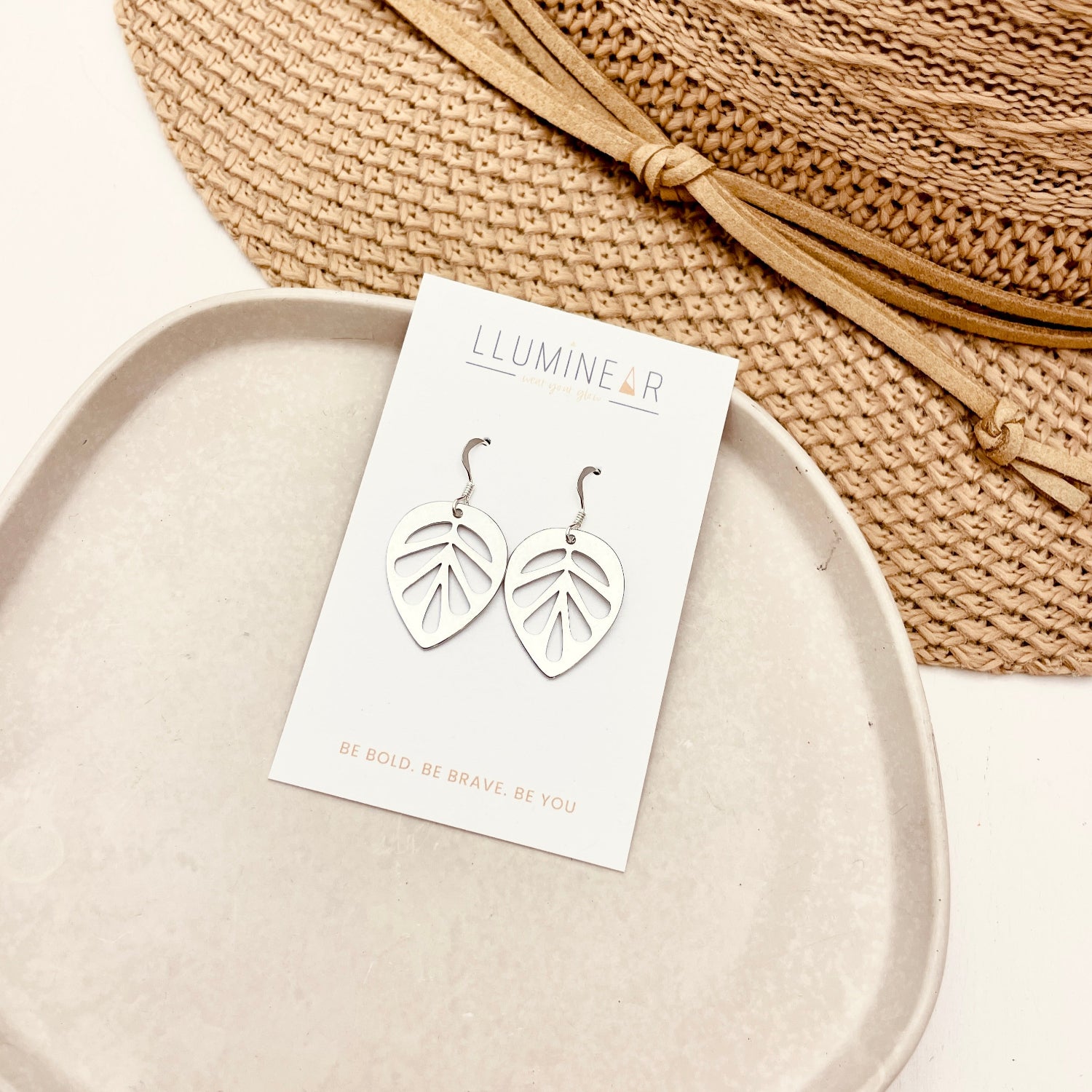 Silver Leaf Earrings
