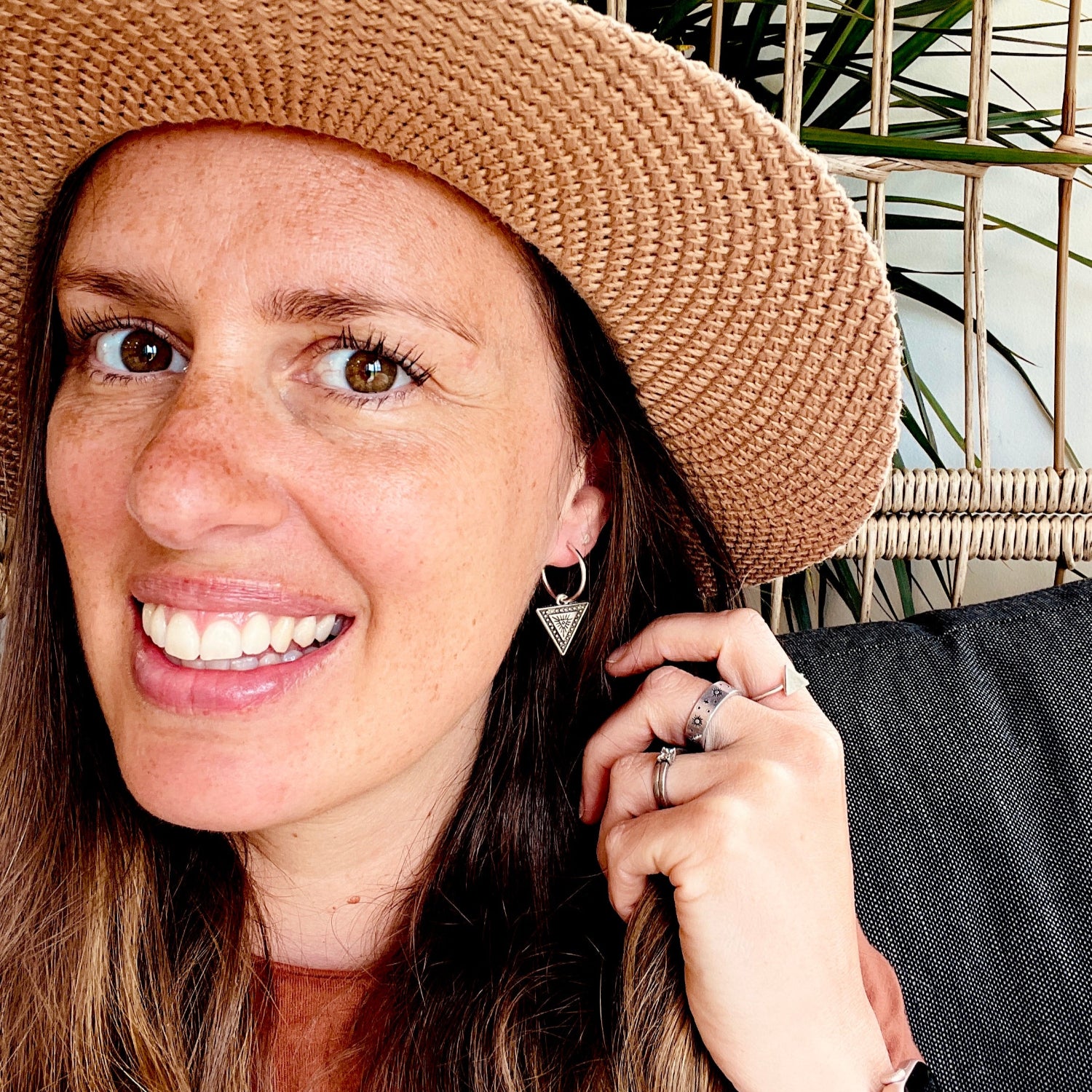 Aura Earrings Boho Triangle