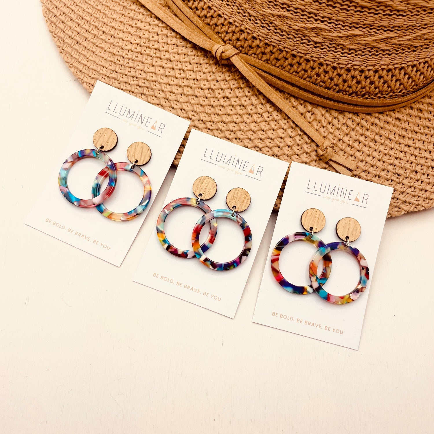 Flux Earrings Rainbow