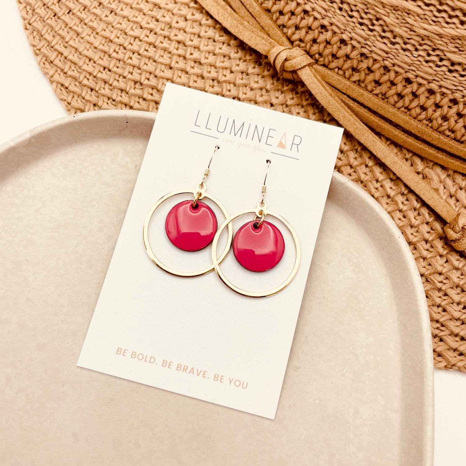 May Earrings Calypso Gold Pink
