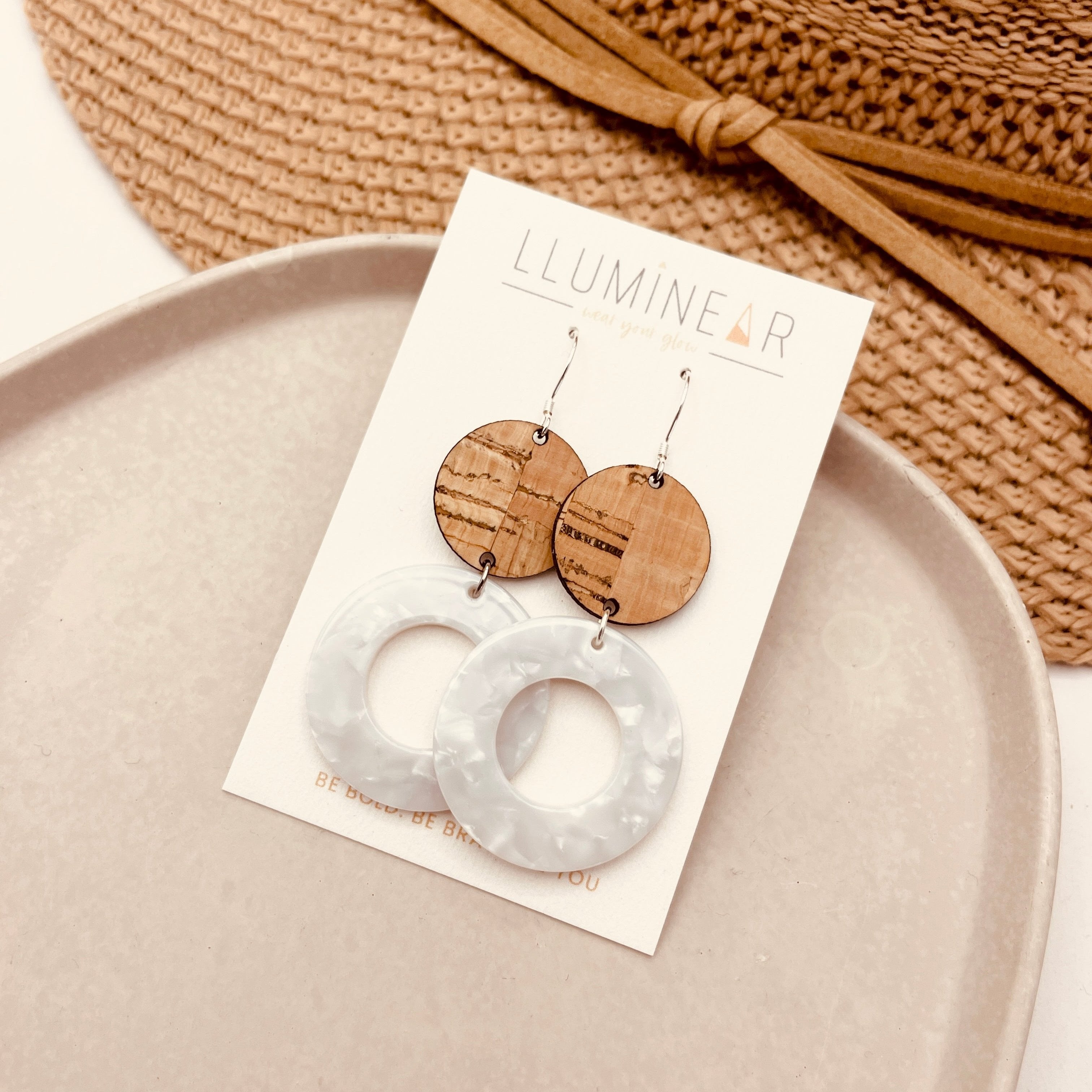 Equinox Earrings White Shell